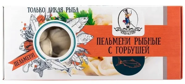 Пельмени рыбные с горбушей с/м Don Kreveton