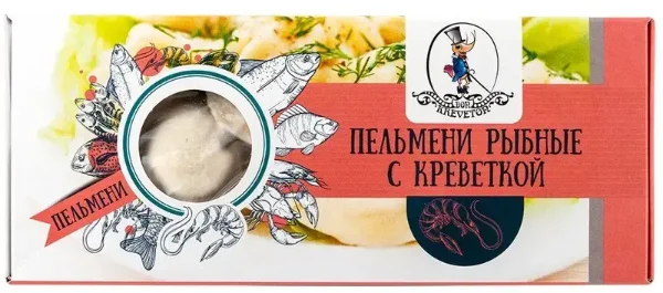 Пельмени рыбные с креветкой с/м Don Kreveton