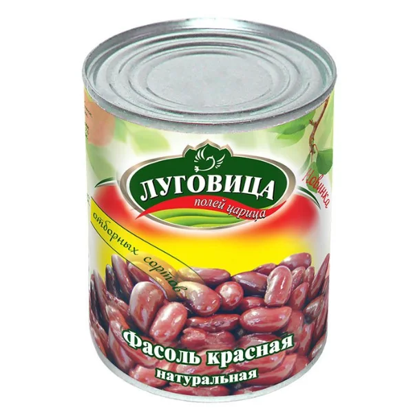 Фасоль Луговица красная натуральная ж/б