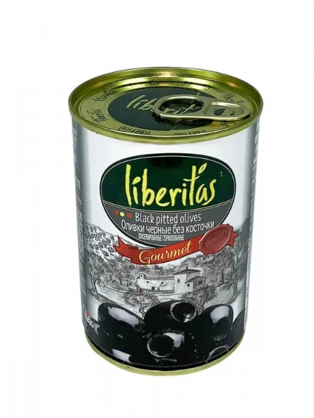 Оливки Liberitas черные без косточек