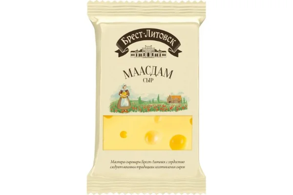 Сыр "Брест-Литовск" Маасдам 45%