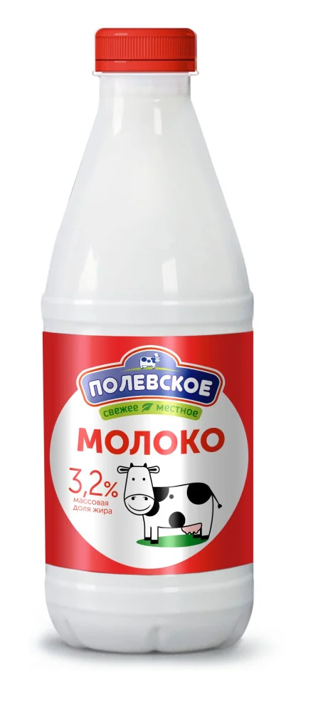 Молоко пастеризованное «Полянка» 3,2% охлажденное 