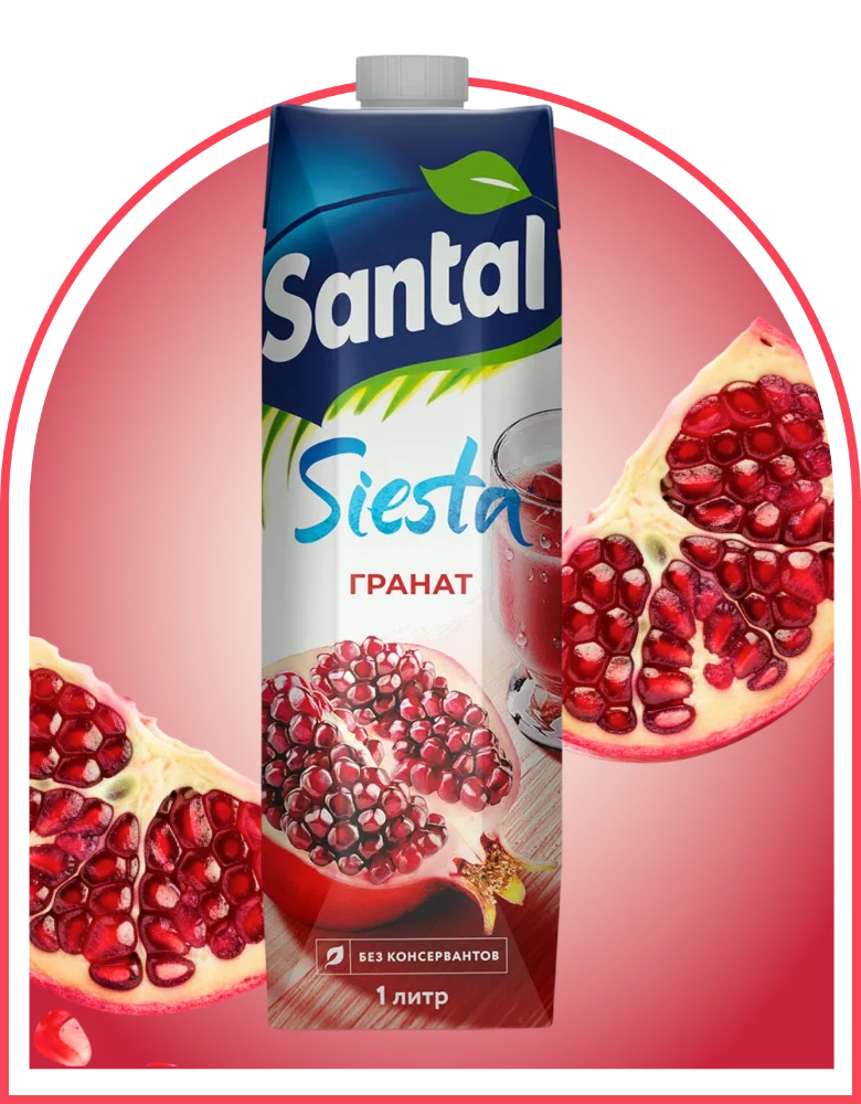 Напиток сокосодержащий Santal гранат