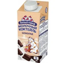 Коктейль молочный Белый город шоколадный у/паст. 1,5%