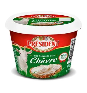 Сыр мягкий President Chevre творожный из козьего молока 65%