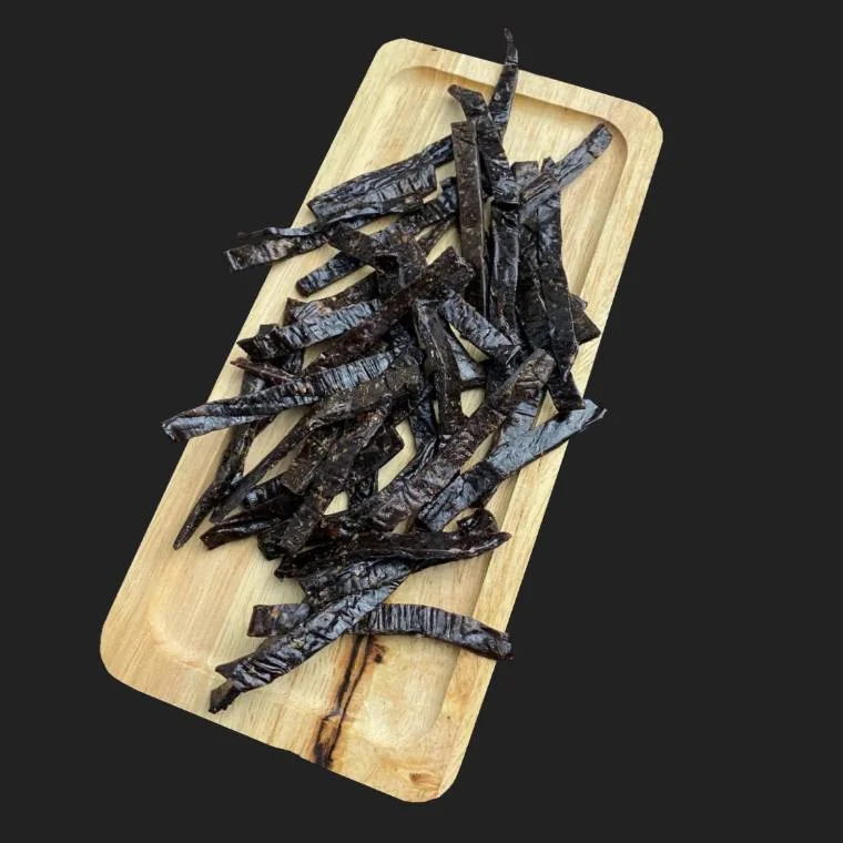Строганина из мяса марала