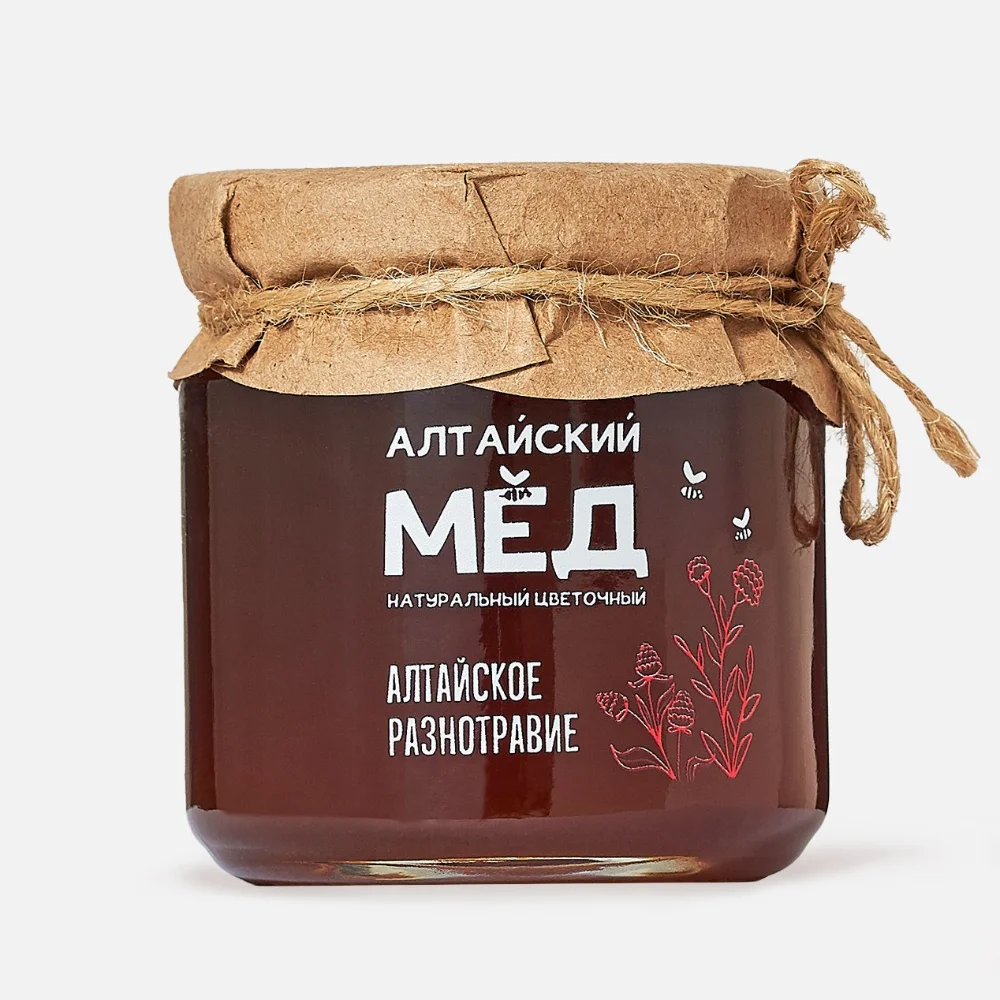 Мед натуральный цветочный- Алтайское разнотравье
