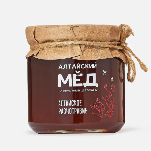 Мед натуральный цветочный- Алтайское разнотравье
